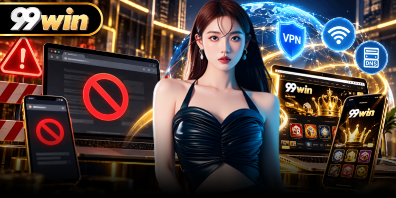 99WIN Bị Chặn – Giải Pháp Khắc Phục Sự Cố Truy Cập 2 Đứt mạch cá cược khi trang chủ 99WIN bị chặn